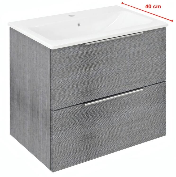 Umyvadlová skříňka 58×54×39 cm dub stříbrný – Sapho CIRASA CR592-1111