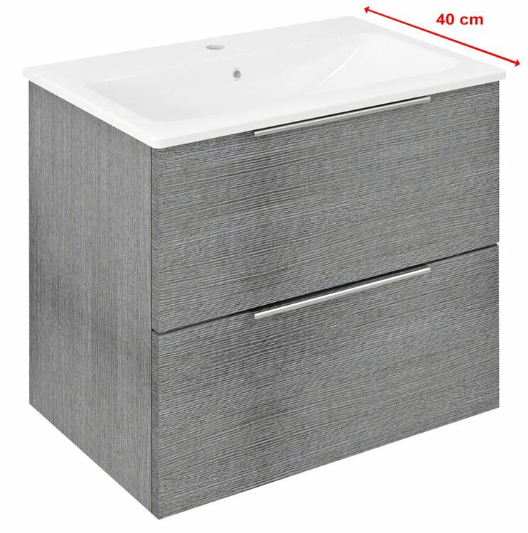 Umyvadlová skříňka 58×54×39 cm dub stříbrný – Sapho CIRASA CR592-1111