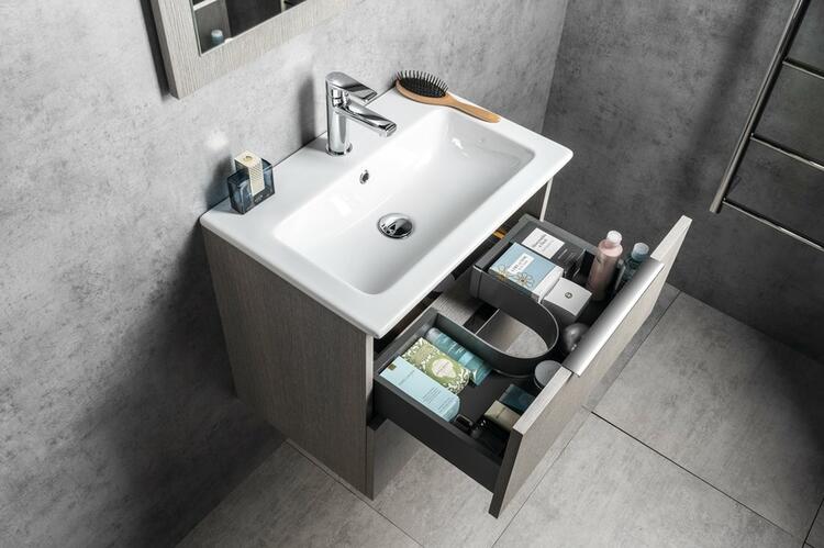 Umyvadlová skříňka 58×54×39 cm dub stříbrný – Sapho CIRASA CR592-1111