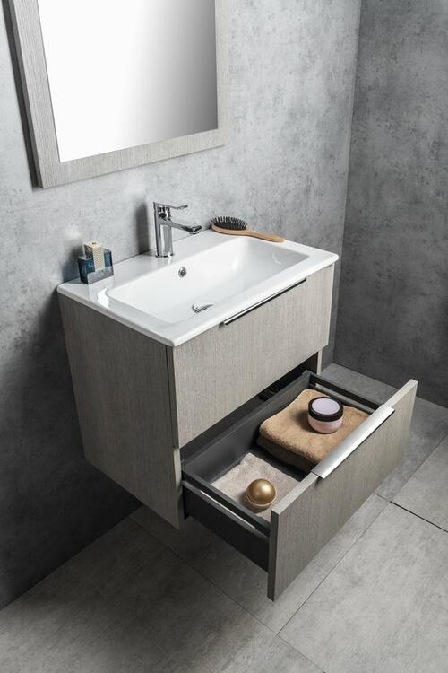 Umyvadlová skříňka 58×54×39 cm dub stříbrný – Sapho CIRASA CR592-1111