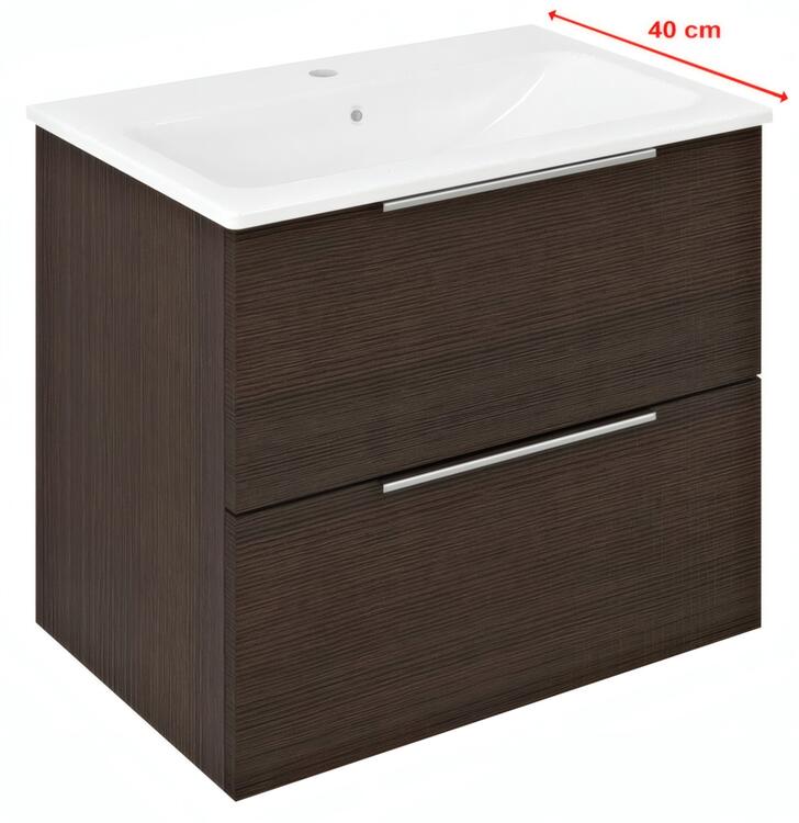 Umyvadlová skříňka 58×54×39 cm borovice rustik – Sapho CIRASA CR592-1616