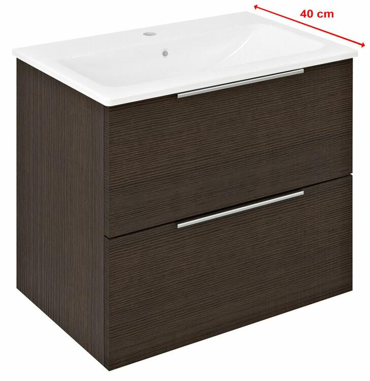 Umyvadlová skříňka 58×54×39 cm borovice rustik – Sapho CIRASA CR592-1616