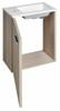 Umyvadlová skříňka 40×22 cm dub platin – Aqualine ZOJA 51049DP-01