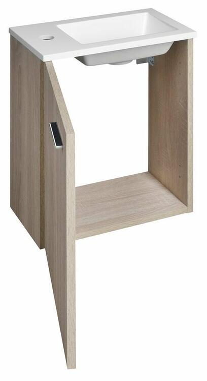 Umyvadlová skříňka 40×22 cm dub platin – Aqualine ZOJA 51049DP-01