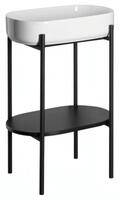 Podstavec s umyvadlem 55×86×36 cm černá – Sapho PUNO SKA570-2-01 | Více -