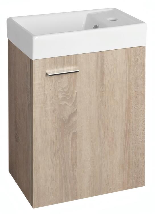 Umyvadlová skříňka 40×22 cm dub platina - Aqualine ZOJA 51049DP-02