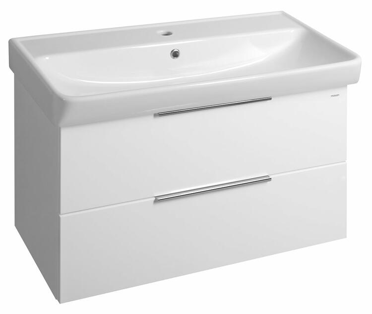 Skříňka s keramickým umyvadlem bílá - Bruckner NERON 501.115.0