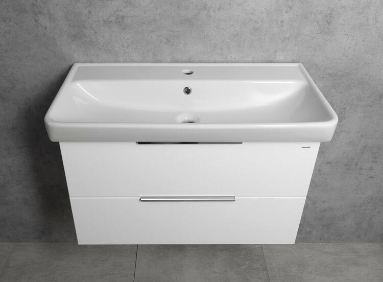 Skříňka s keramickým umyvadlem bílá - Bruckner NERON 501.115.0