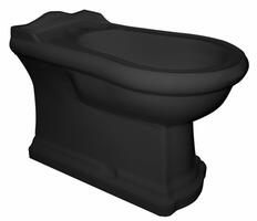 RETRO bidet stojící 39x61cm, černá mat | Více - 