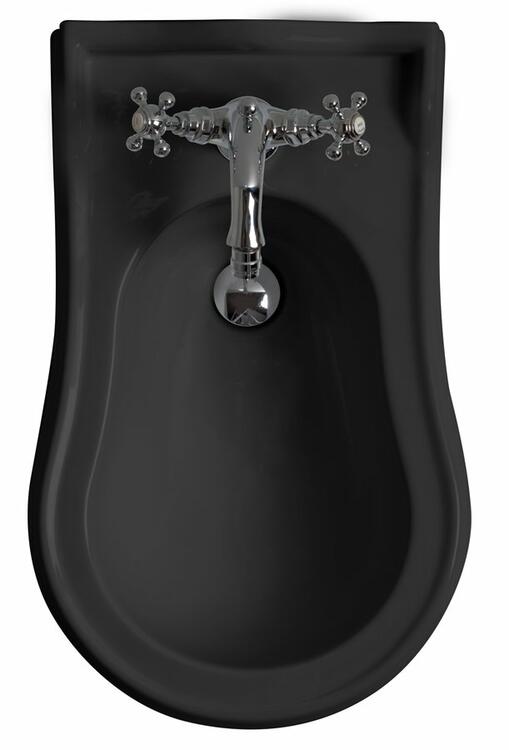 RETRO bidet stojící 39x61cm, černá mat