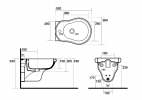 Bidet 38×52 cm černá mat – Kerasan Retro 102631