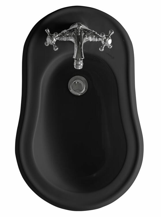 RETRO bidet stojící 38,5x60cm, černá mat