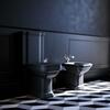 WALDORF bidet stojící 37x65cm, černá mat