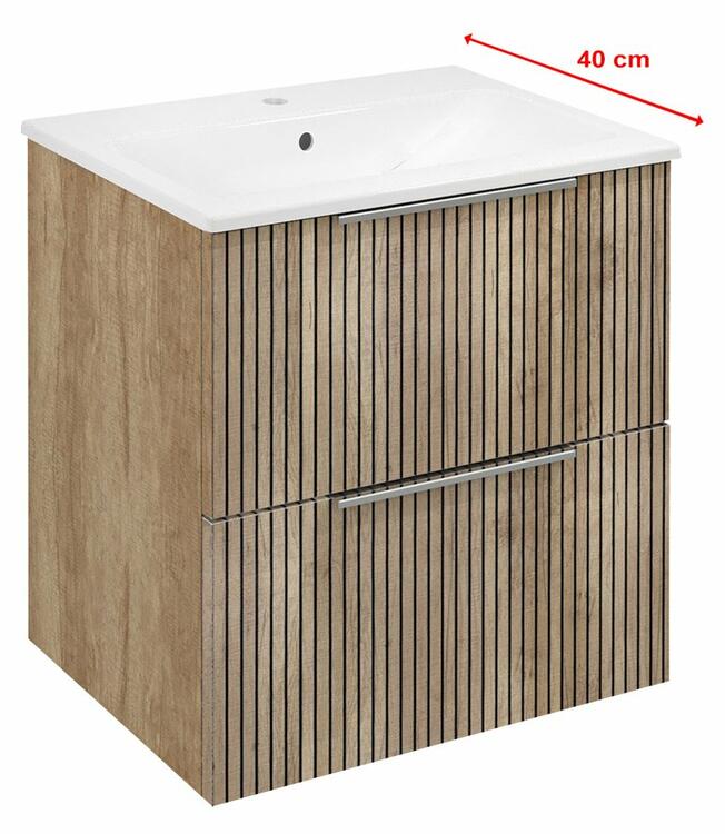 Umyvadlová skříňka 48×54×39 cm dub Alabama – Sapho CIRASA CR492-2322