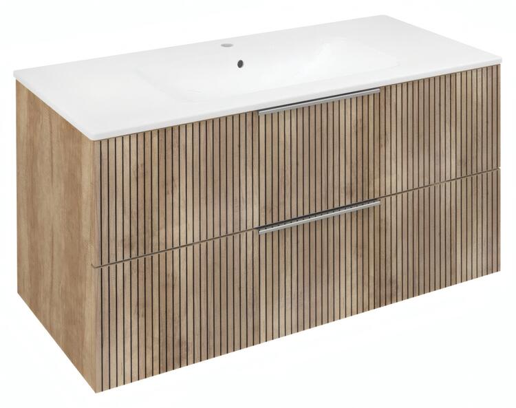Umyvadlová skříňka 99,8×52×46 cm dub alabama – Sapho CIRASA