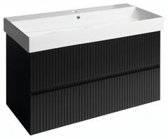 Umyvadlová skříňka 95×51,5×43 cm černá mat strip – Sapho FILENA FID1210BS | Více -