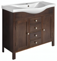 Umyvadlová skříňka 96×82×34,5 cm mořený smrk – Sapho AMBRA | Více - 