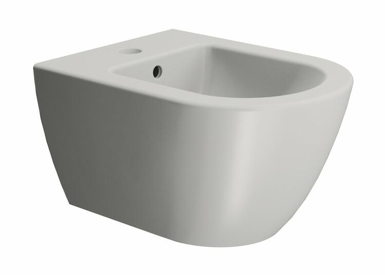 PURA bidet závěsný 36x50cm, cenere mat