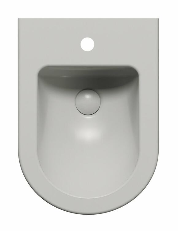 PURA bidet závěsný 36x50cm, cenere mat
