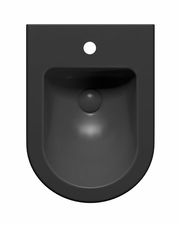PURA bidet závěsný 36x50cm, černá mat