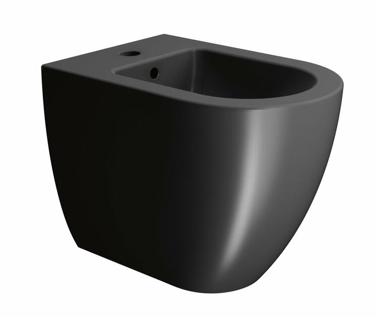 PURA BIG bidet stojící 36x55cm, černá mat