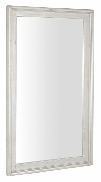 RETRO zrcadlo v dřevěném rámu 700x1150mm, starobílá