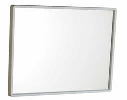 Zrcadlo v plastovém rámu 40x30cm, bílá | Více - 