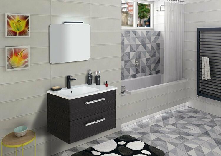 ISHAPE zrcadlo s broušenou hranou 50x70cm, zakulacené rohy, CU free