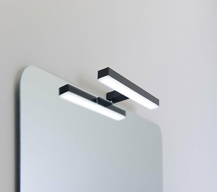 ISHAPE zrcadlo s broušenou hranou 50x70cm, zakulacené rohy, CU free