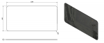 ISHAPE zrcadlo s broušenou hranou 120x60cm, zakulacené rohy, CU free