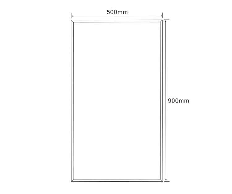 Zrcadlo s fazetou 50x90cm, CU free