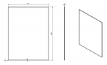 ACCORD zrcadlo s fazetou 60x80cm, CU free