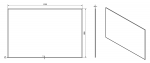 ACCORD zrcadlo s fazetou 120x80cm, CU free