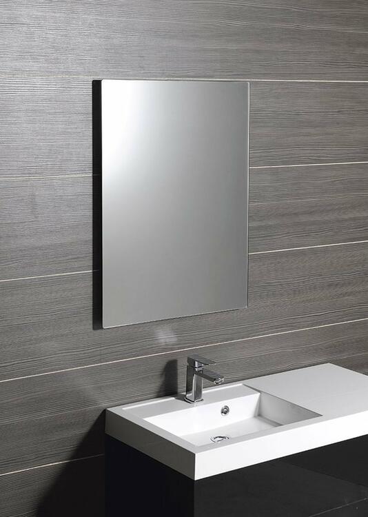 PLAIN zrcadlo s broušenou hranou 50x70cm, zakulacené rohy, CU free
