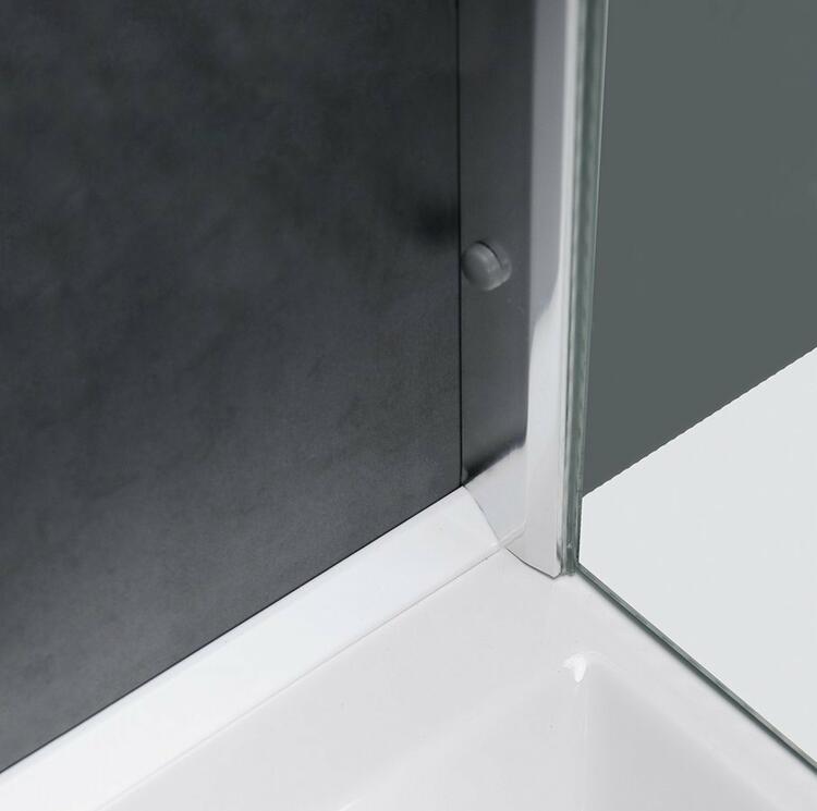 Krycí lišta pro vany a vaničky, 1200x1000mm, 2x roh, 2x zakončení, bílá