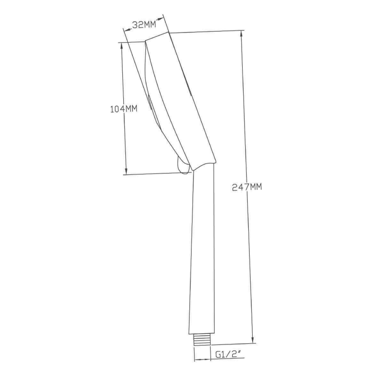 Ruční masážní sprcha, 5 režimů sprchování, průměr 110mm, ABS/chrom