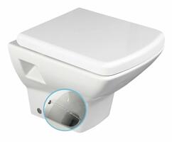 SOLUZIONE CLEANWASH závěsná WC mísa s bidet. sprškou, 35x50,5cm, bílá | Více - 
