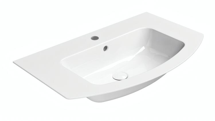 Keramické umyvadlo oblé 82×49 cm bílá - PURA 8826111