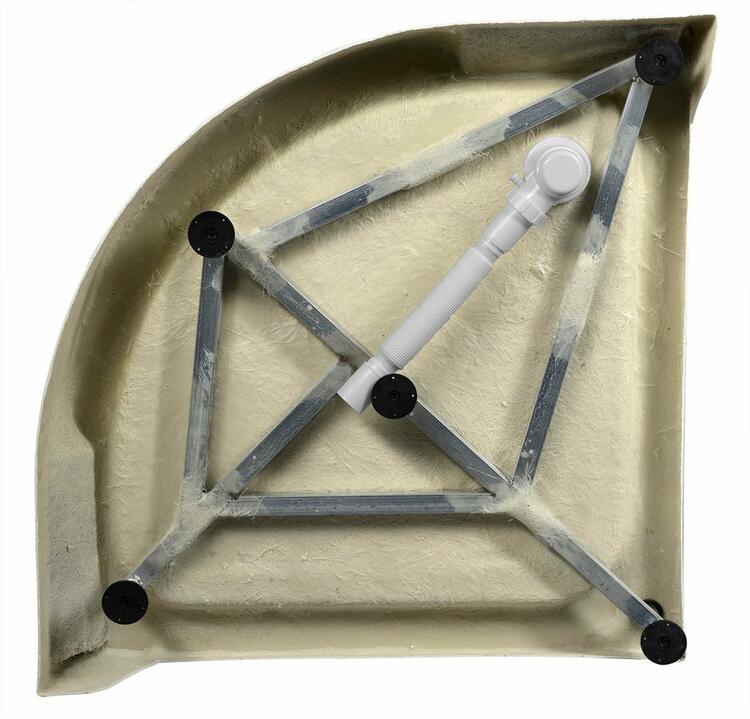 Čtvrtkruhová sprchová vanička 80 cm – Aqualine BTTR80