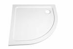 Čtvrtkruhová sprchová vanička z litého mramoru 80 cm – Aqualine Tecmi R55 PQ558