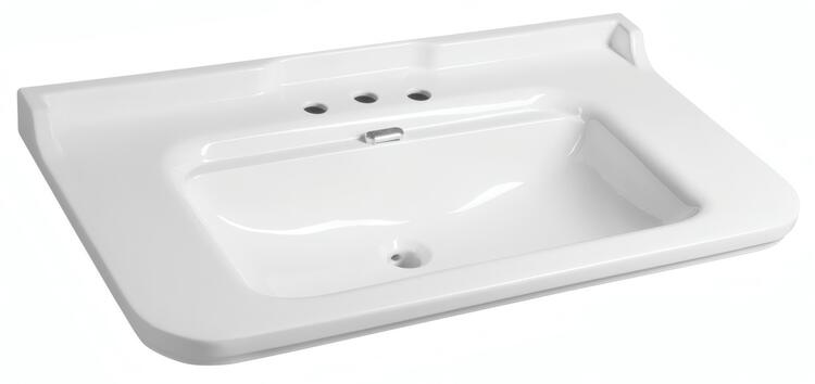 Keramické umyvadlo 100×55 cm bílá – Kerasan WALDORF 4142K1-3