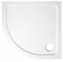 Čtvrtkruhová sprchová vanička z litého mramoru 90 cm – Aqualine Tecmi R55 PQ559 | Více -