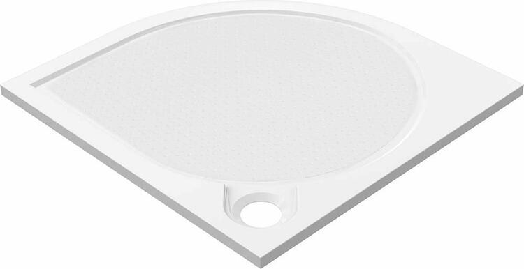 Čtvrtkruhová sprchová vanička z litého mramoru 80 cm – Gelco Arca R550 PA558
