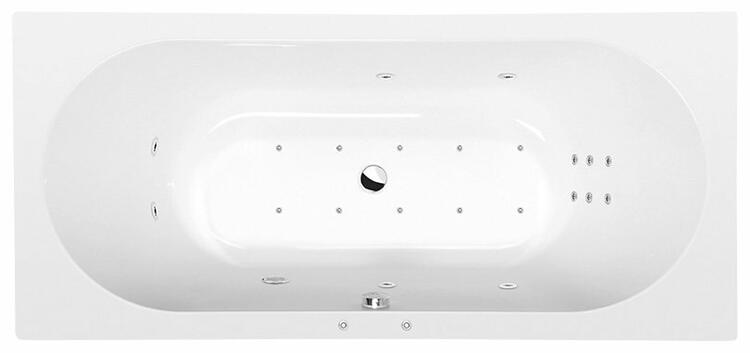 VIVA B HYDRO-AIR hydromasážní vana, 185x80x47cm, bílá