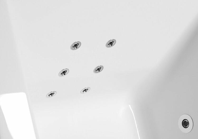 VIVA B HYDRO-AIR hydromasážní vana, 185x80x47cm, bílá