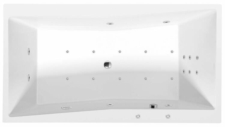QUEST HYDRO-AIR hydromasážní vana, 180x100x49cm, bílá