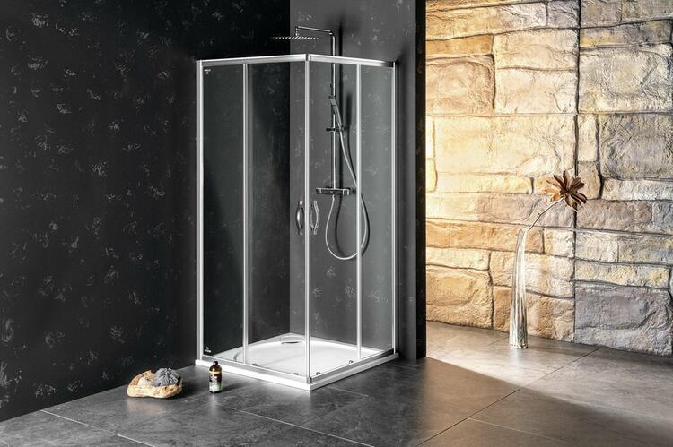 SIGMA SIMPLY obdélníkový sprchový kout 1000x900 mm, L/P varianta, rohový vstup, sklo Brick