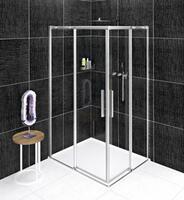 ALTIS obdélníkový sprchový kout 900x800 mm, L/P varianta, rohový vstup, čiré sklo | Více - 