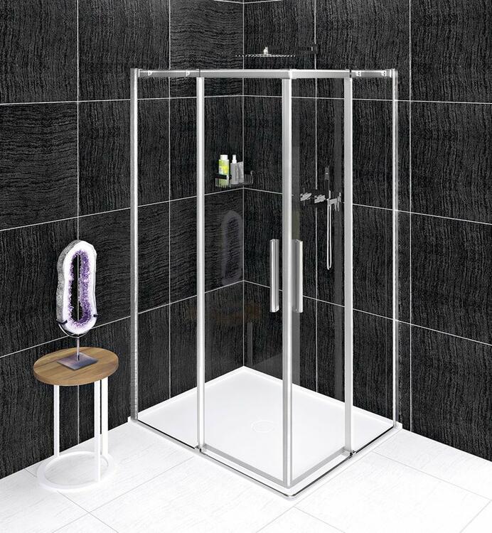 ALTIS obdélníkový sprchový kout 900x800 mm, L/P varianta, rohový vstup, čiré sklo