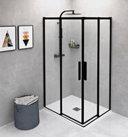 ALTIS BLACK obdélníkový sprchový kout 1000x900 mm, L/P varianta, rohový vstup, čiré sklo | Více - 